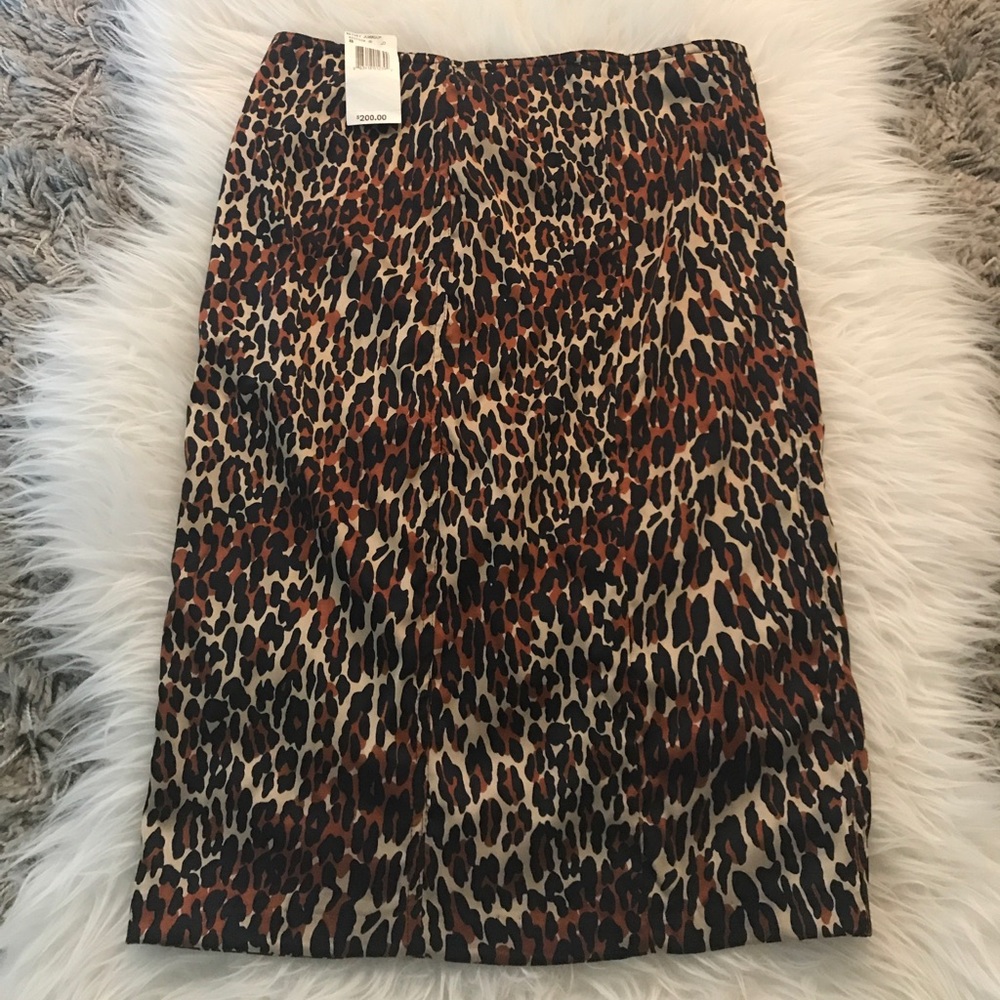 Betsey Johnson Cheetah Print Pencil Skirt, Sz 8